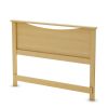 Full / Queen size Headboard in Natural Maple Light Wood Finish