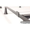 King size Sturdy 9-Leg Metal Bed Frame with Headboard Brackets