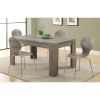 Modern 60 x 36 inch Dark Taupe Rectangular Dining Table