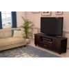 Traditional Style TV Stand in Dark Mahogany Finish - Fits TVs up to 60-inch