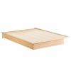 Queen Size Platform Bed Frame in Natural Maple Finish