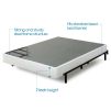 Twin size Steel Frame Box Spring Mattress Foundation with Zippered Cover