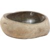 Granite Stone Sink with Polished Interior and 1.5 inch Drain Hole